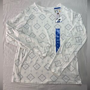 NWT Hang Ten women Rash Guard SPF 50 sun tee long sleeves  size Large